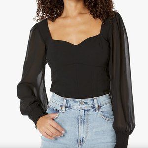 Abercrombie & Fitch Black Long Sleeve Top